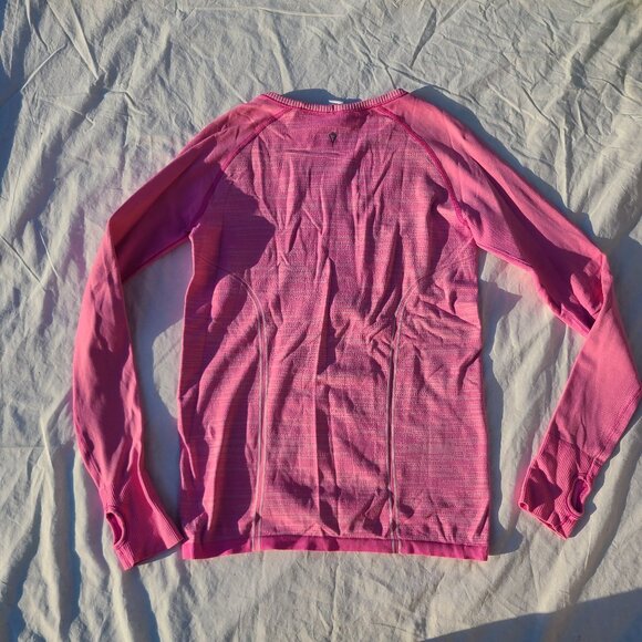 Ivivva Lululemon Swiftly Fly Tech Long Sleeve Shirt - Pink -Girls 14/Women Small - Picture 6 of 14